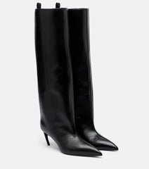 The Attico Lea leather knee-high boots