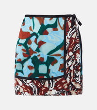 Dries Van Noten Printed wrap skirt