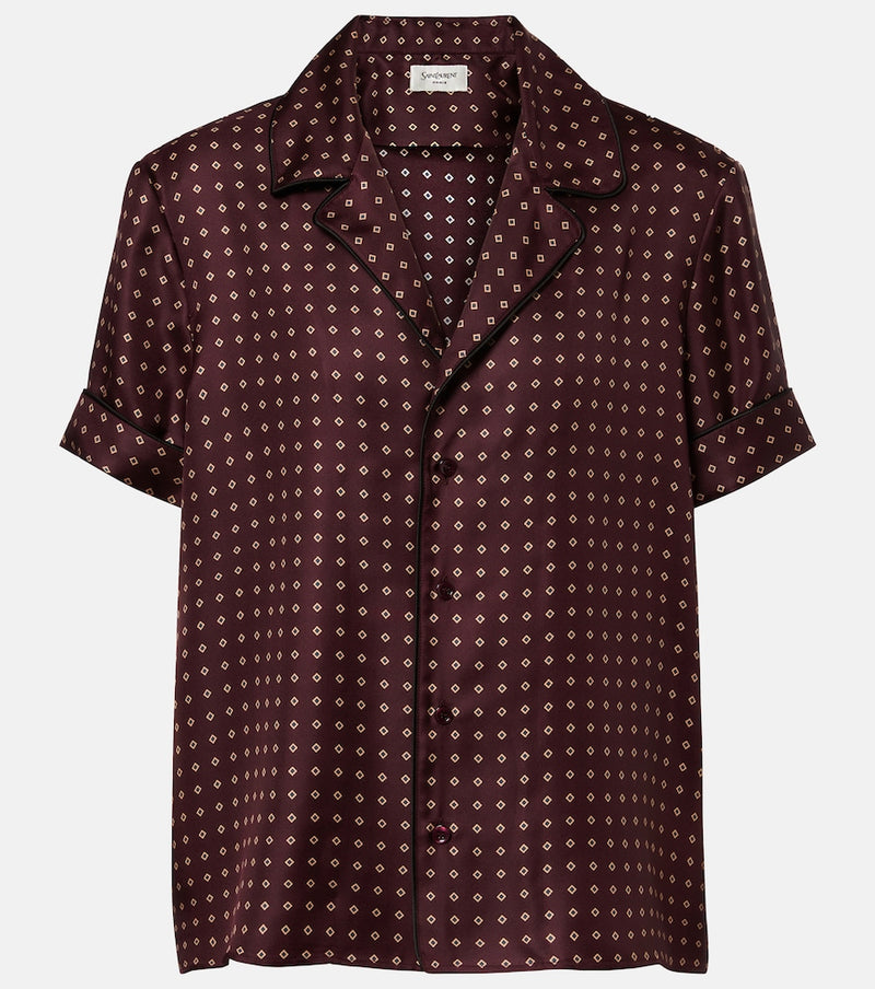 Saint Laurent Printed silk shirt