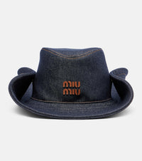 Miu Miu Denim cowboy hat