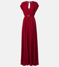 Max Mara Elegante plisse georgette gown