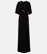 Max Mara Elegante caped cady gown