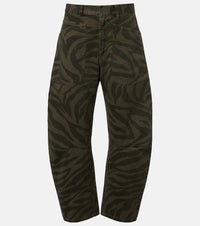 Nili Lotan Shon cropped barrel-leg jeans