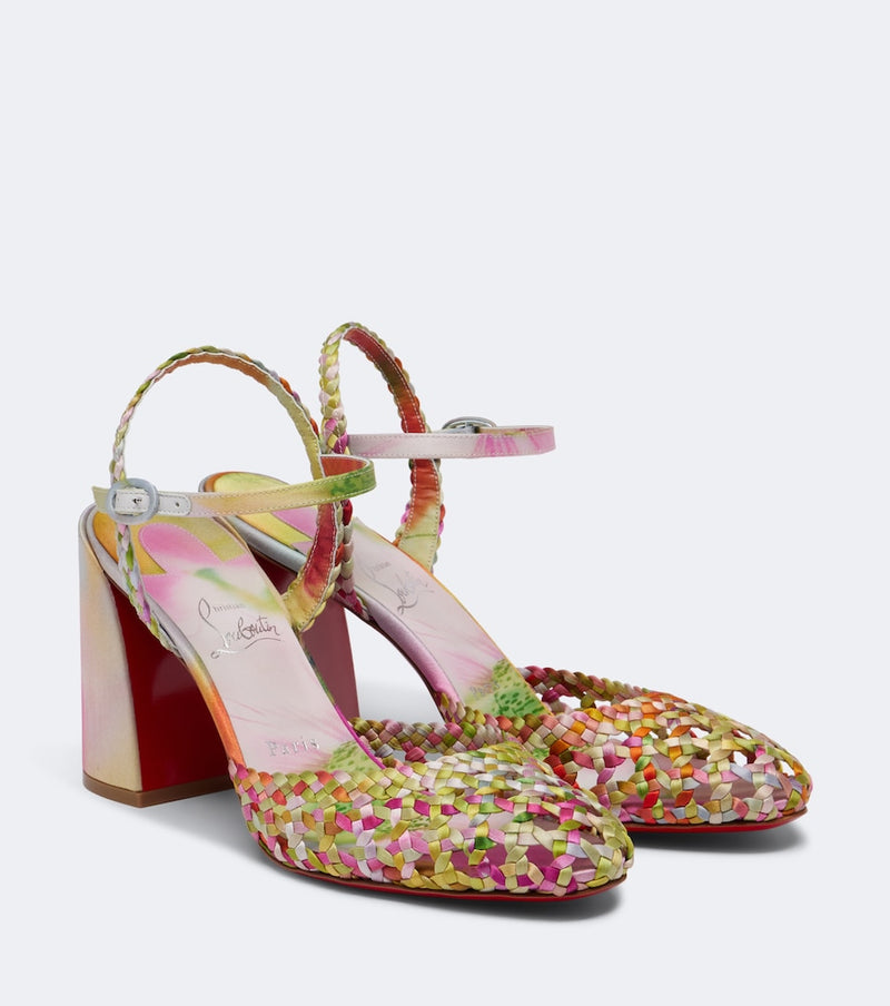 Christian Louboutin Jane Nandina crepe satin pumps