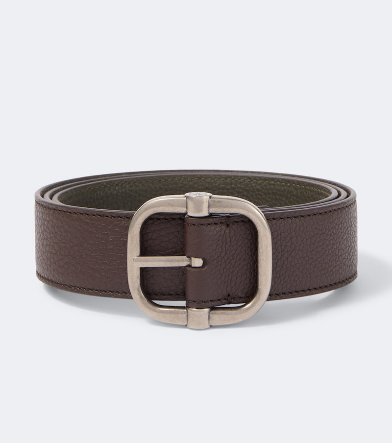 Loewe Loop reversible leather belt
