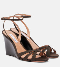 Aquazzura Tati grosgrain wedge sandals