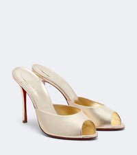 Christian Louboutin Me Dolly metallic leather mules