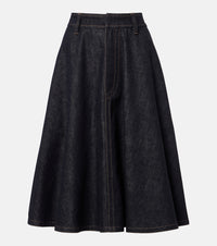 Brunello Cucinelli Denim midi skirt