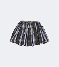 Patou Checked balloon miniskirt