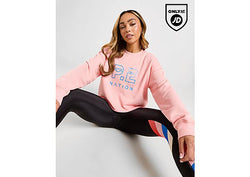 PE Nation Heads Up Crew Sweatshirt Pink