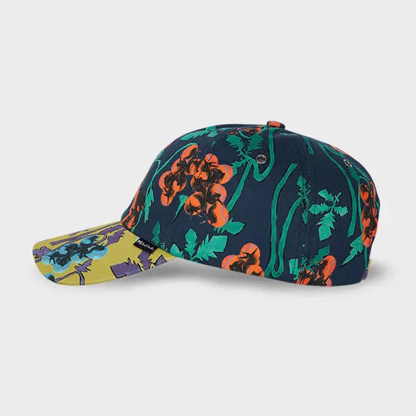 PS Paul Smith Blue Cotton 'Tomato Vine' Cap