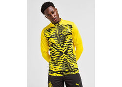 PUMA Borussia Dortmund PreMatch 1 4 Zip Top Yellow