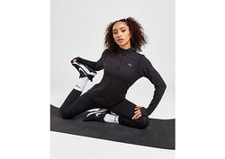 PUMA Running Favourite 1 4 Zip Top Black