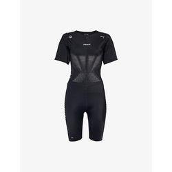 PUMA x Coperni fitted stretch-jersey playsuit