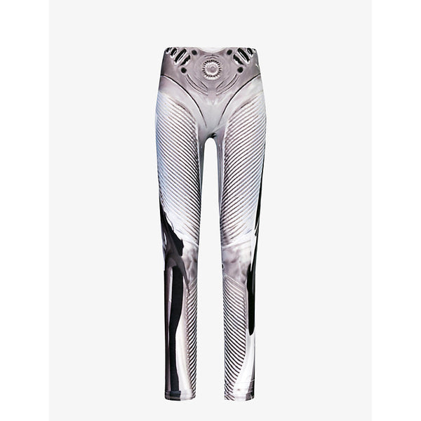 Womens PUMA x Ottolinger brand-print high-rise stretch-woven leggings