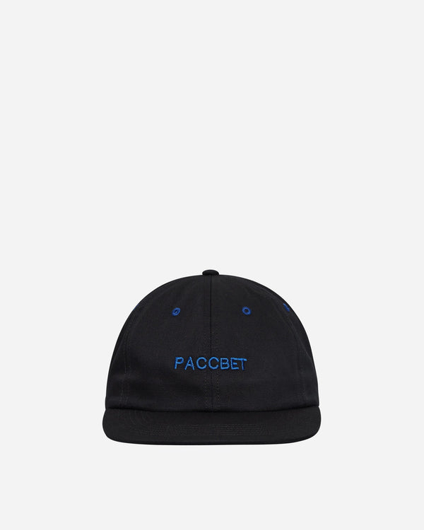 Paccbet 6-Panel Woven Logo Cap Black