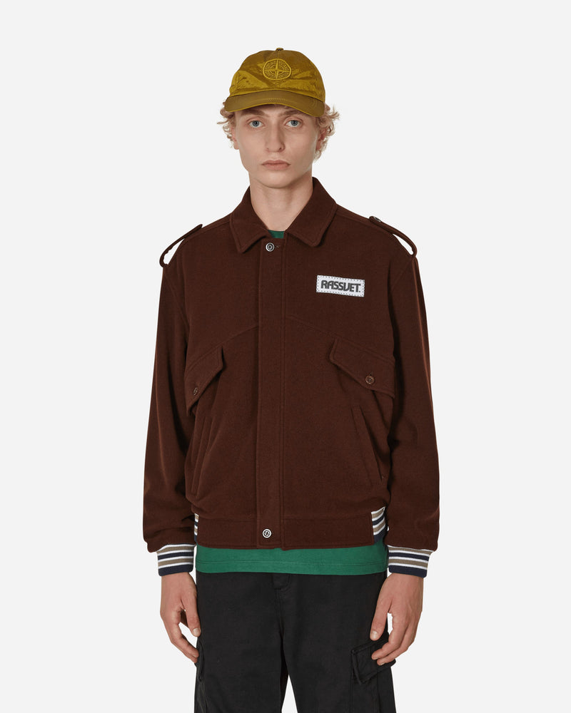 Paccbet Painting Harrington Jacket Brown