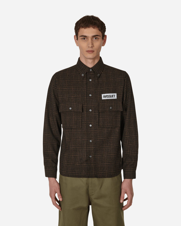 Paccbet Checked Two Pocket Shirt Brown