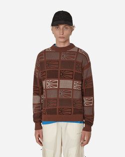 Paccbet Logo Crewneck Sweater Brown