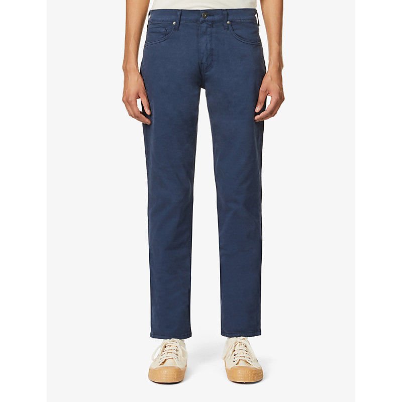 Paige Federal slim-fit straight-leg stretch-cotton jeans