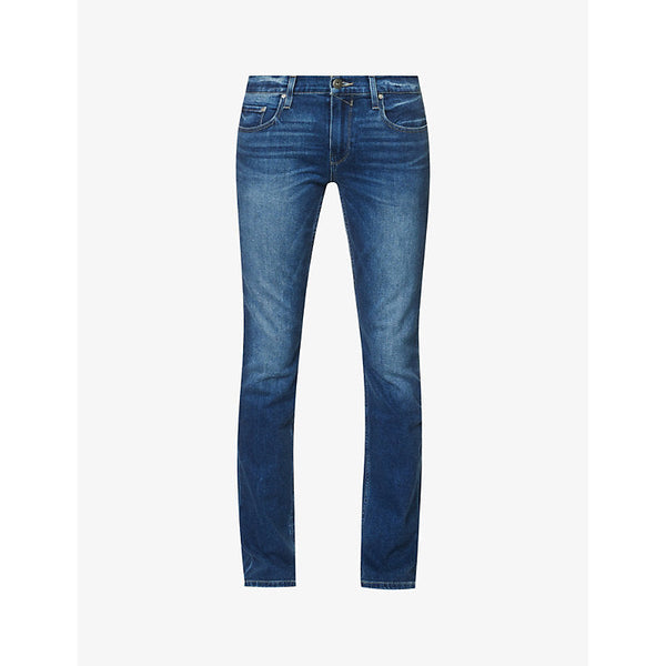 Paige Federal straight-leg mid-rise stretch-denim jeans