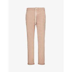 Mens Paige Fraser elasticated-waist tapered-leg stretch-woven trousers