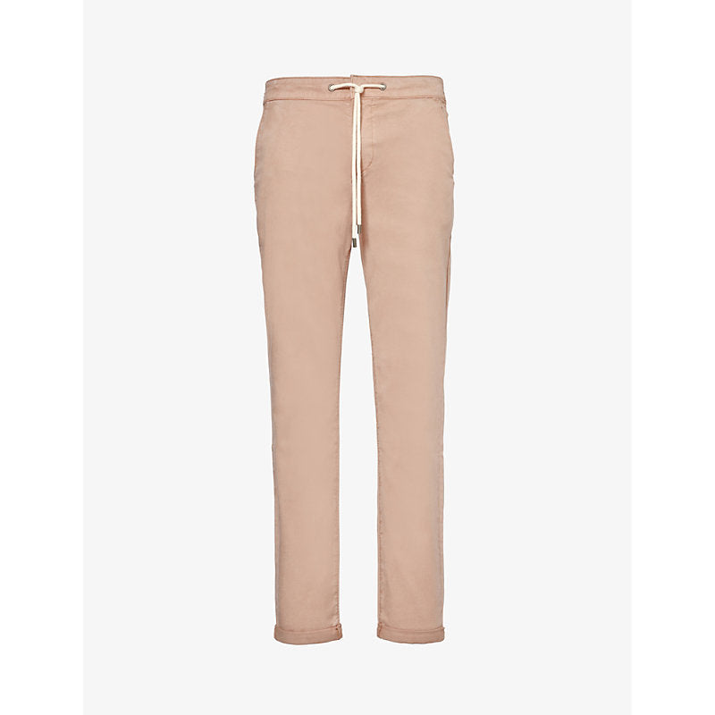 Mens Paige Fraser elasticated-waist tapered-leg stretch-woven trousers