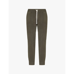 Paige Gowen Sweater drawstring tapered-leg regular-fit woven jogging bottoms