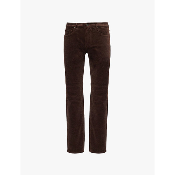 Mens Paige Normandie corduroy straight-leg regular-fit stretch-cotton blend trousers