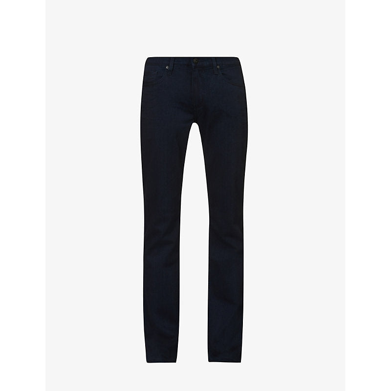 Paige Normandie straight-leg mid-rise stretch-denim jeans