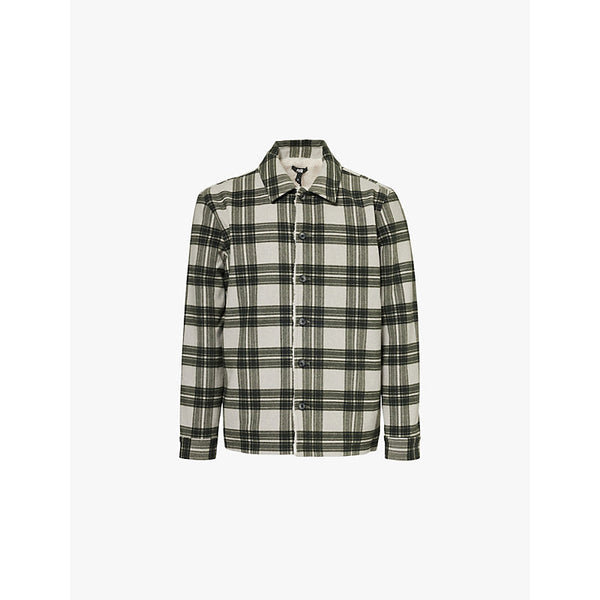 Mens Paige Rangel  check-pattern fleece-lined woven jacket