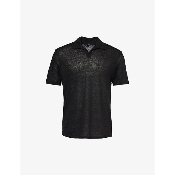  Paige Shelton relaxed-fit linen polo shirt