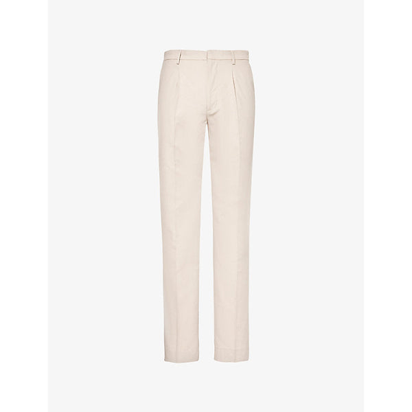 Mens Paige Shultz straight-leg high-rise cotton-blend trousers