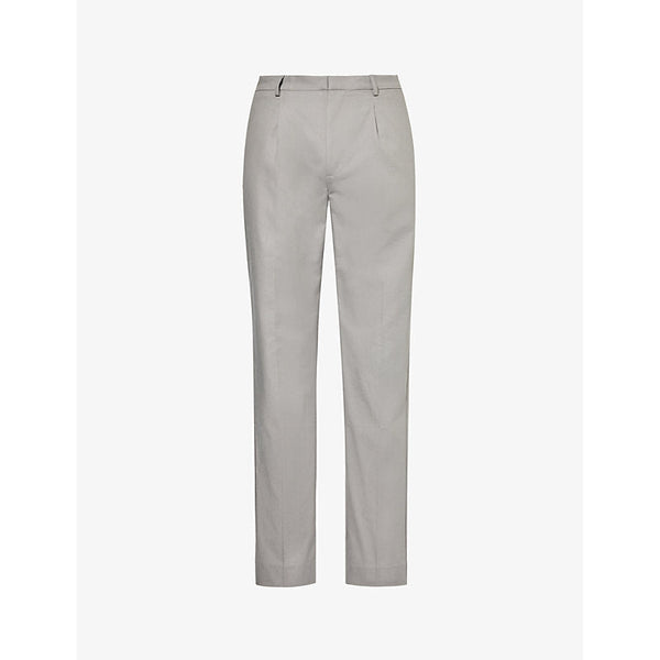 Mens Paige Shultz straight-leg mid-rise cotton-blend trousers