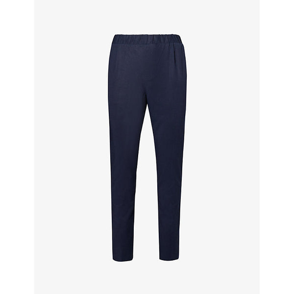 Mens Paige Snider elasticated-waistband tapered-leg regular-fit stretch-woven trousers