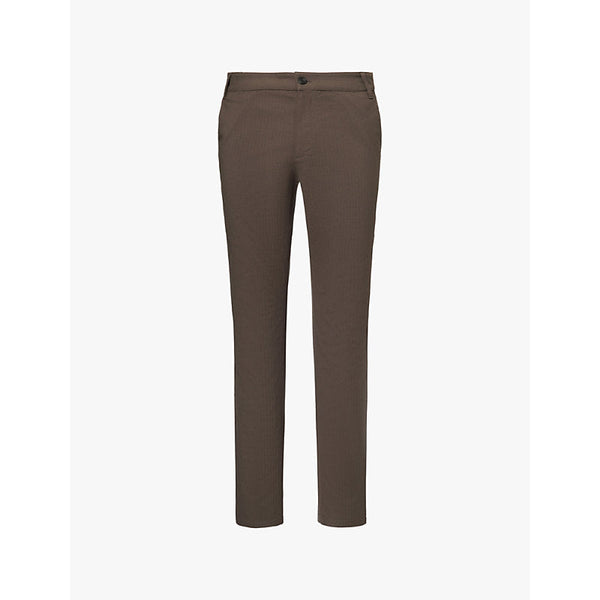 Mens Paige Stafford slim-fit straight-leg stretch-woven trousers