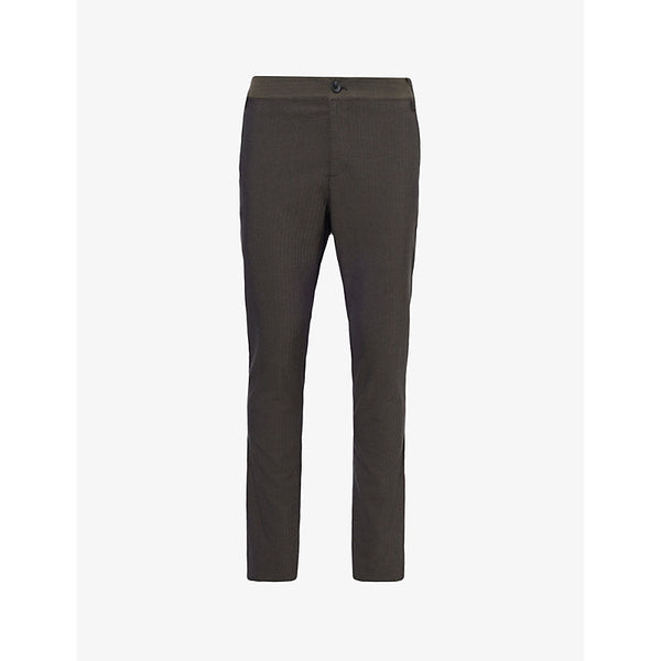 Mens Paige Stafford tapered-leg mid-rise stretch-woven trousers