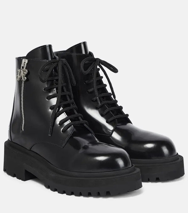 Palm Angels Leather combat boots | LYBSTORE