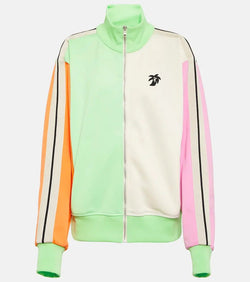 Palm Angels Logo colorblocked track jacket