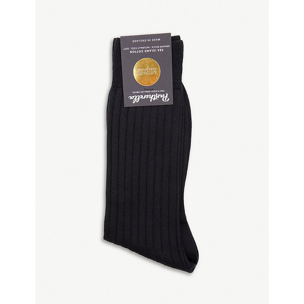 Mens Pantherella Sea Island organic cotton socks