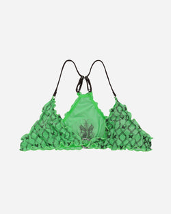 Panties x Anna Evil Butterfly Pattern Sporty Bra Acid Green / Dark Brown