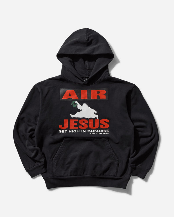 Paradis3 Men s Air Jesus Hoodie Black