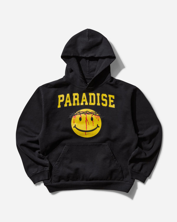 Paradis3 Men s Smiley Jesus Hoodie Black