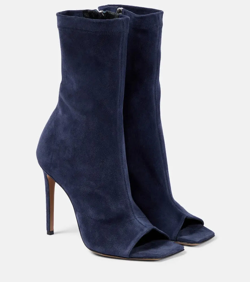 Paris Texas Amanda 105 suede ankle boots