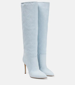 Paris Texas Denim knee-high boots | LYBSTORE