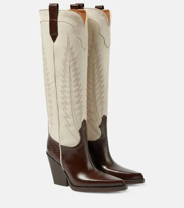 Paris Texas El Dorado leather cowboy boots