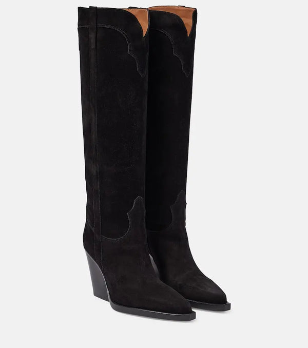 Paris Texas El Dorado suede cowboy boots | LYBSTORE