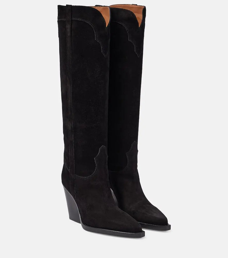 Paris Texas El Dorado suede cowboy boots