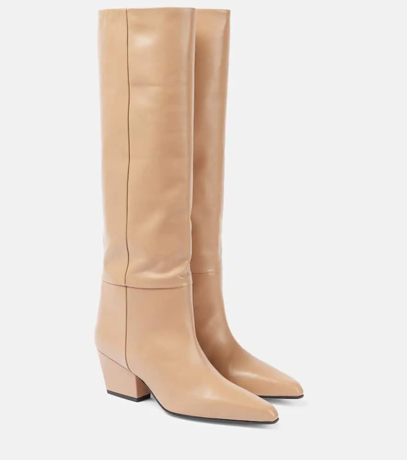 Paris Texas Jane leather knee-high boots