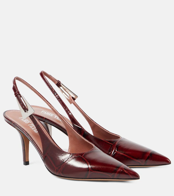 Paris Texas Jessica 75 leather slingback pumps